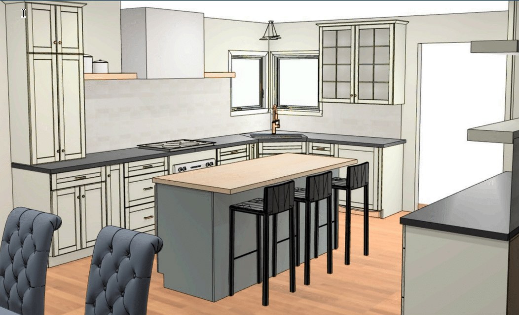 A design consultation with Kitchens Plus leads to a finished kitchen.